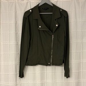 INC International Concepts Dark Green Utility Jacket